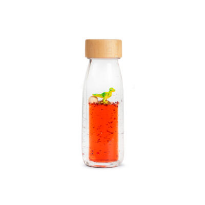 Sensorische fles t-rex met ei