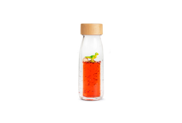 Sensorische fles t-rex met ei