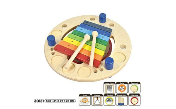 Onderkant van het muziekstation