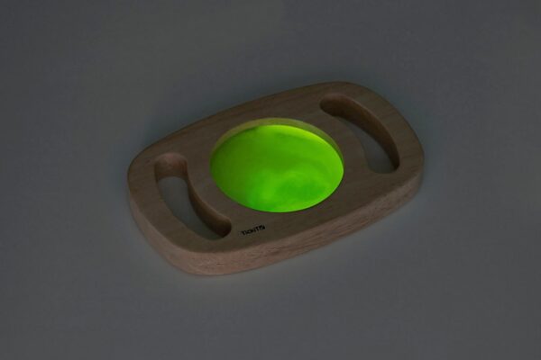 glow-panel in het donker