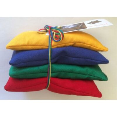 gekleurde zandzakjes