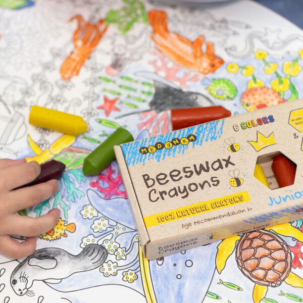 kleuren met krijtjes