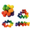 vormen regenboog puzzelbal